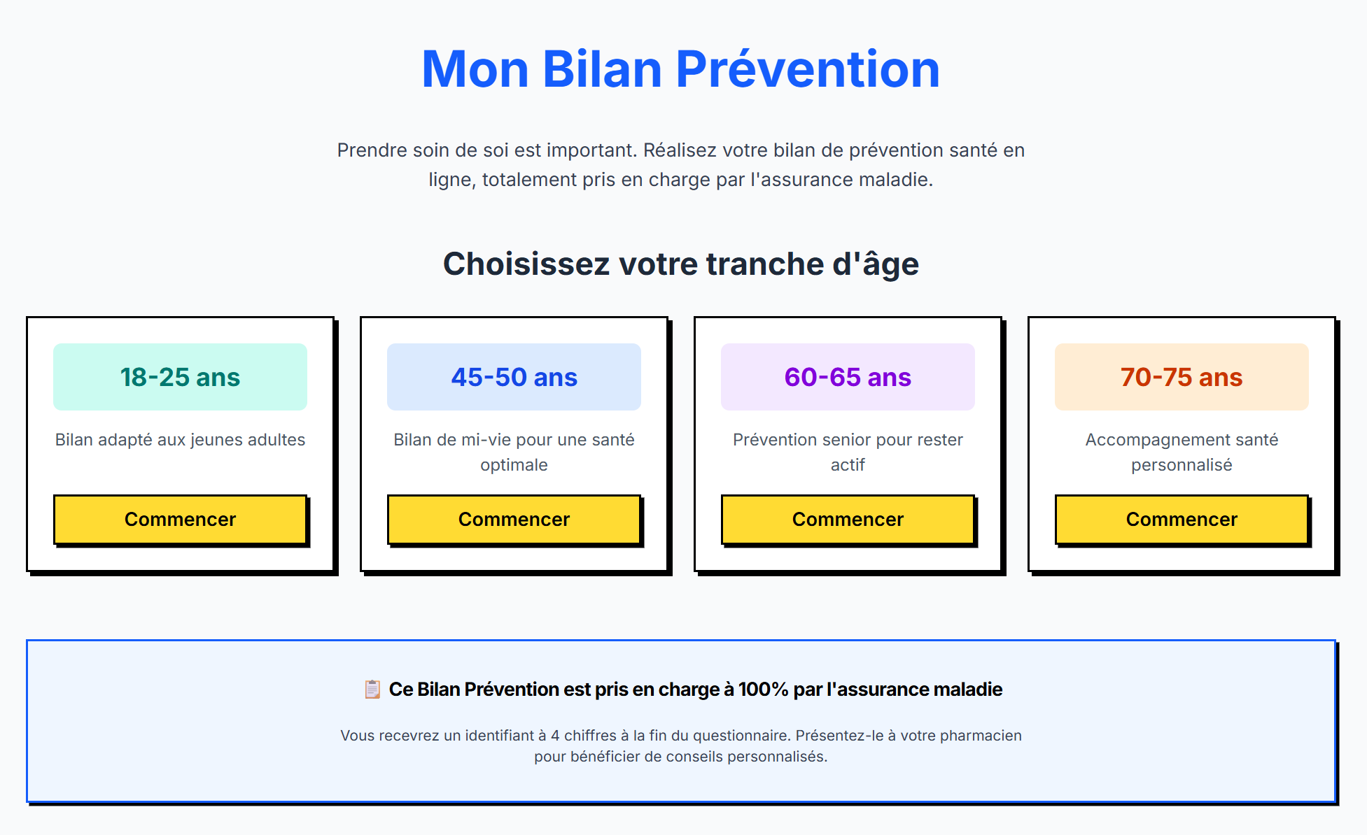 Bilan de prévention